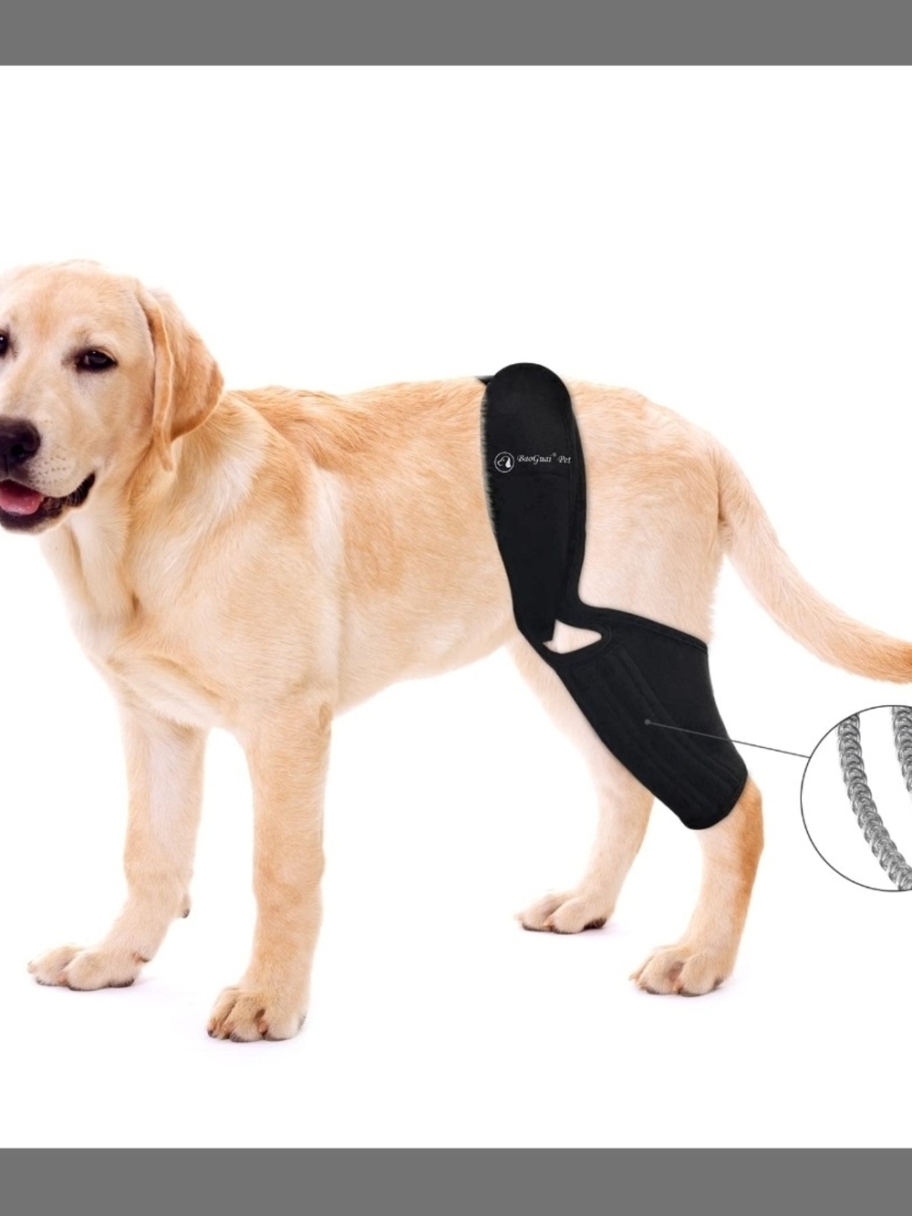 Dog Hip Support Brace for Rear Leg Pain/Torn ACL - Black XS